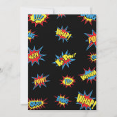 Superheld Birthday Party Super Hero Boy Foto Kaart (Achterkant)