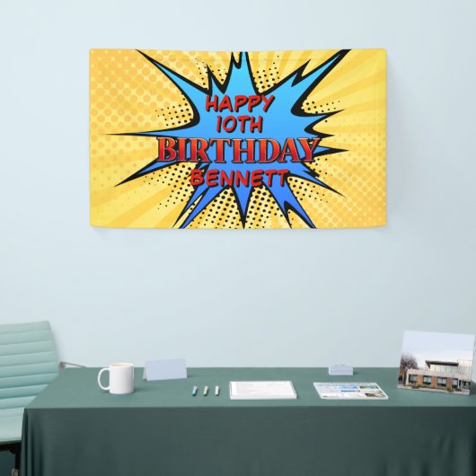 Superheld Birthday Spandoek (Beurs)