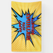 Superheld Birthday Spandoek (Verticaal)