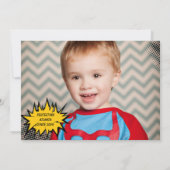 Superheld Birthday Uitnodiging (Achterkant)