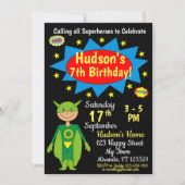Superheld Birthday Uitnodiging (Voorkant)