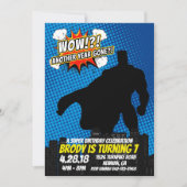 Superheld Birthday Uitnodiging (Voorkant)