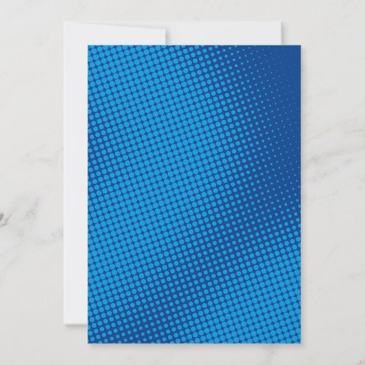 Superheld Birthday Uitnodiging (Achterkant)