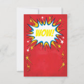 Superheld Birthday Uitnodiging (Achterkant)