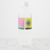 Superheld Birthday Waterfles Etiket (Achterkant)