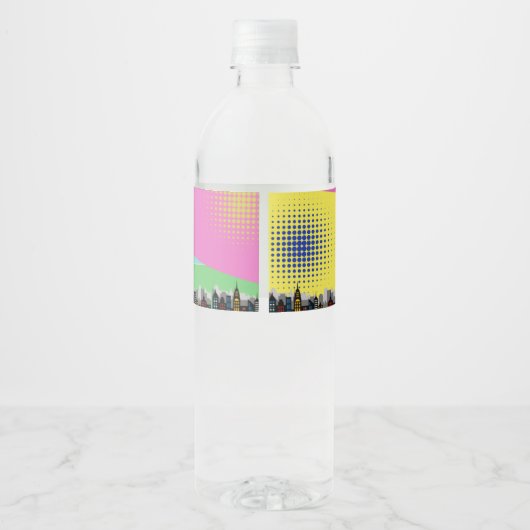 Superheld Birthday Waterfles Etiket (Achterkant)