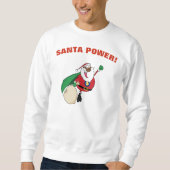 Superheld Black Santa Power Shirt (Voorkant)