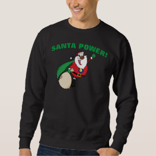 Superheld Black Santa Power Shirt