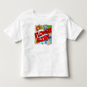Superheld Bloemenmeisje Kinder Shirts (Voorkant)