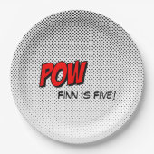 Superheld Bord papier - POW Red (Voorkant)