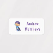 Superheld Boy Aangepaste Aangepaste Naam Kleding Labels (Design 1)