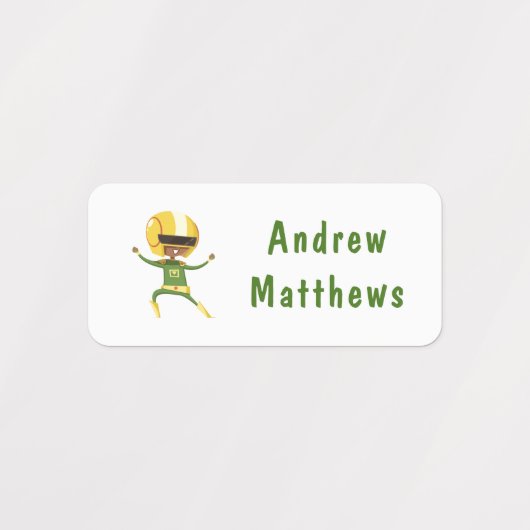 Superheld Boy Aangepaste Aangepaste Naam Kleding Labels (Design 2)