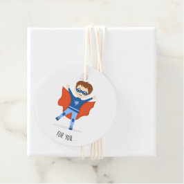 Superheld Boy Bedankjes Labels