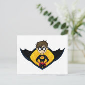 Superheld Boy Briefkaart (Staand voorkant)