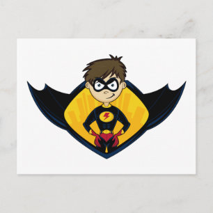 Superheld Boy Briefkaart