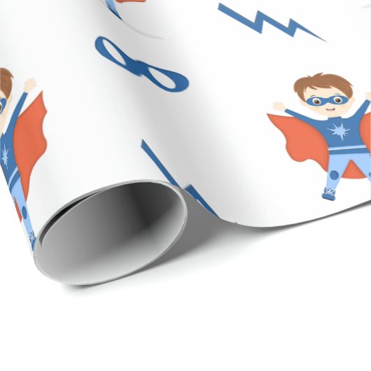Superheld Boy Cadeaupapier (Rol Hoek)