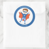 Superheld Boy Dit boek behoort tot Ronde Sticker (Tas)