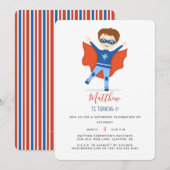 Superheld Boy Kaart (Voorkant / Achterkant)