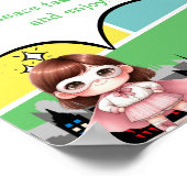 Superheld brandstof omhoog poster (Hoek)