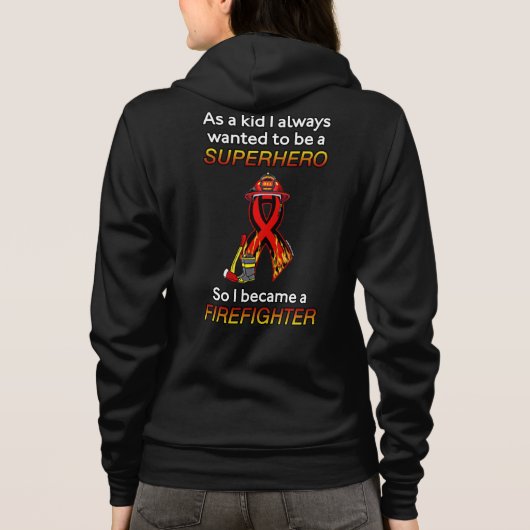 SUPERHELD...Brandweerman Hoodie (Achterkant)