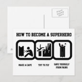 Superheld Briefkaart (Voorkant / Achterkant)