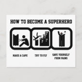 Superheld Briefkaart (Voorkant)