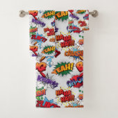 Superheld Bubble-patroon Bad Handdoek (Insitu)