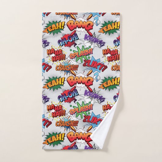Superheld Bubble-patroon Bad Handdoek (Handdoek)
