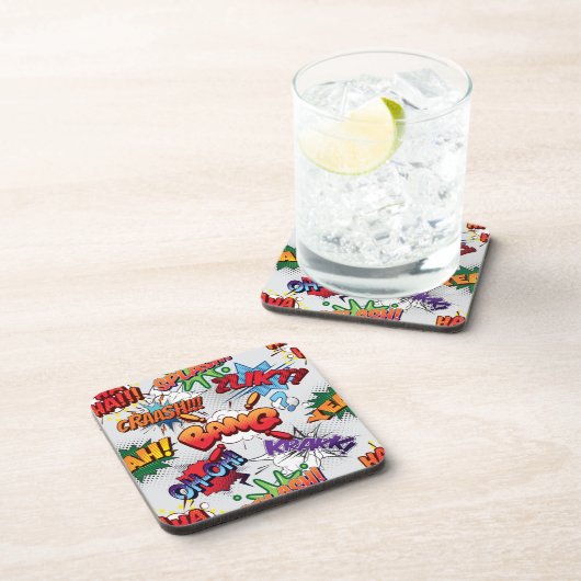 Superheld Bubble-patroon Bier Onderzetter (Rechterzijde)