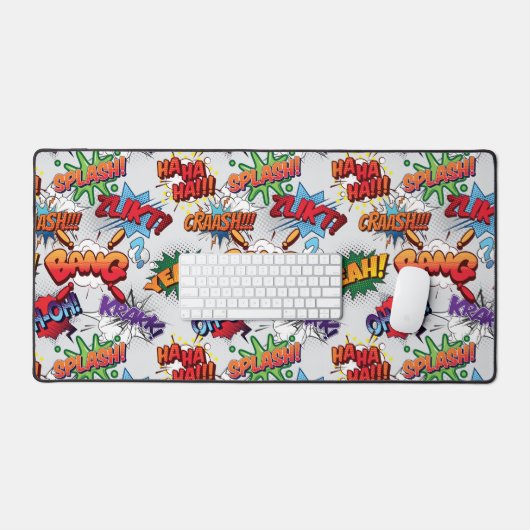 Superheld Bubble-patroon Bureaumat (Keyboard & Muis)