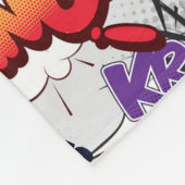 Superheld Bubble-patroon Fleece Deken (Hoek)