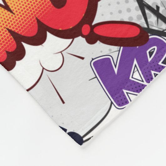 Superheld Bubble-patroon Fleece Deken (Hoek)