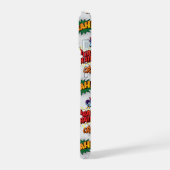 Superheld Bubble-patroon iPhone 15 Case (Linkerkant)