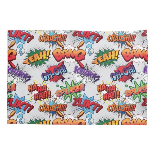 Superheld Bubble-patroon Kussensloop (Achterkant-Links)