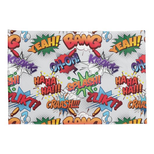 Superheld Bubble-patroon Kussensloop (Achterkant-Rechts)