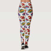 Superheld Bubble-patroon Leggings (Achterkant)