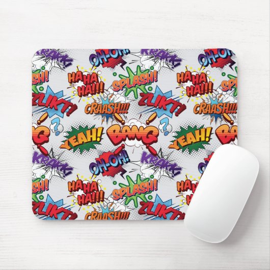 Superheld Bubble-patroon Muismat (Met muis)