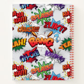 Superheld Bubble-patroon Notitieboek (Achterkant)