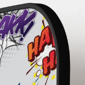 Superheld Bubble-patroon Pickleball Paddle (Links Detail)