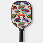 Superheld Bubble-patroon Pickleball Paddle (Achterkant)