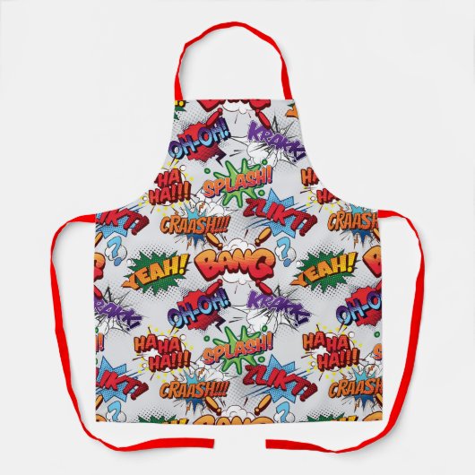 Superheld Bubble-patroon Schort (Voorkant)