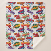 Superheld Bubble-patroon Sherpa Deken (Voorkant)