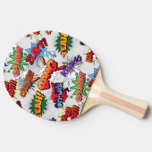 Superheld Bubble-patroon Tafeltennisbatje (Zijkant)