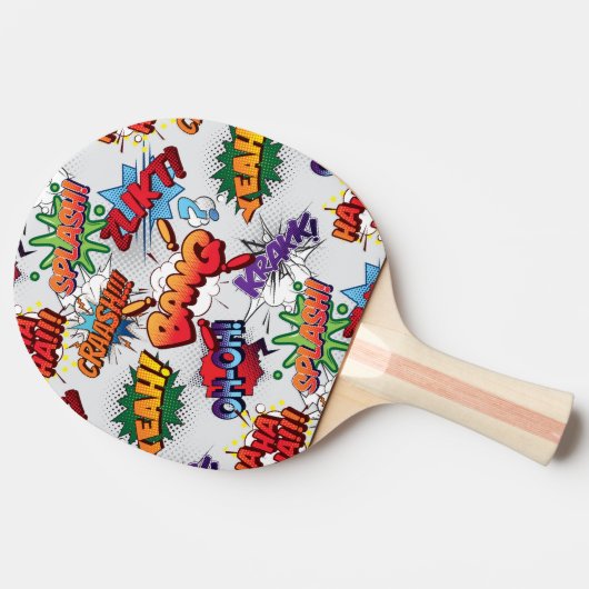Superheld Bubble-patroon Tafeltennisbatje (Zijkant)
