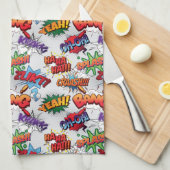 Superheld Bubble-patroon Theedoek (Quarter Fold)