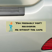 Superheld Bumpersticker (Op auto)
