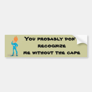 Superheld Bumpersticker