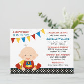 Superheld Bunting Baby shower Kaart (Staand voorkant)