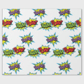 Superheld Bursts Cadeaupapier (Vlak)