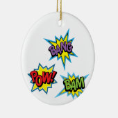 Superheld Bursts Keramisch Ornament (Rechts)